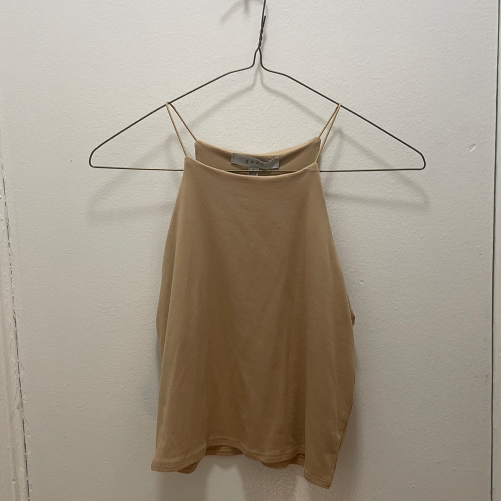 NWT nude crop top